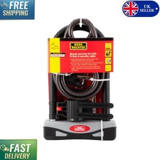 Burg W�chter Gold Sold Secure Bicycle D Lock with 1.2M Cable - Ultimate Security