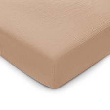 100 Muslin Cotton Fitted Crib Sheet - Soft, Standard Breathable Crib Sheet...