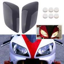 Protector protector de cubierta de lente de lámpara de faro para Yamaha YZF R1 1998-1999 gris