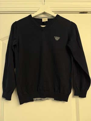 ARMANI JUNIOR-Sweater- Black/Navy Blue