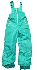 Champion Blue Green Kids M Snow Suit Overalls Waterproof Insulated Ski Pants