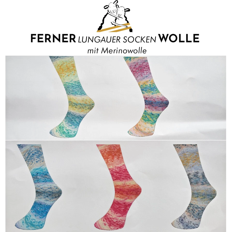 FERNER WOLLE Ferner Lungauer Sockenwolle 4-fach mit Merinowolle 100 g 420 m Nd. 2,5-3,5 mm