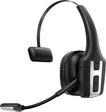Trucker Wireless Mic Blue Parrot Bluetooth Noise Cancelling Headset Earpiece New