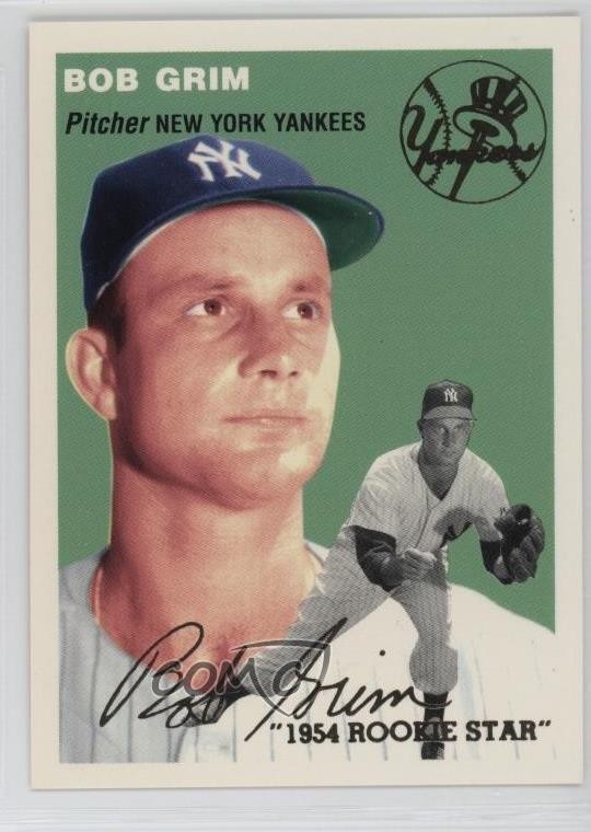 1994 Topps Archives The Ultimate 1954 Set Gold Bob Grim #252 14tz