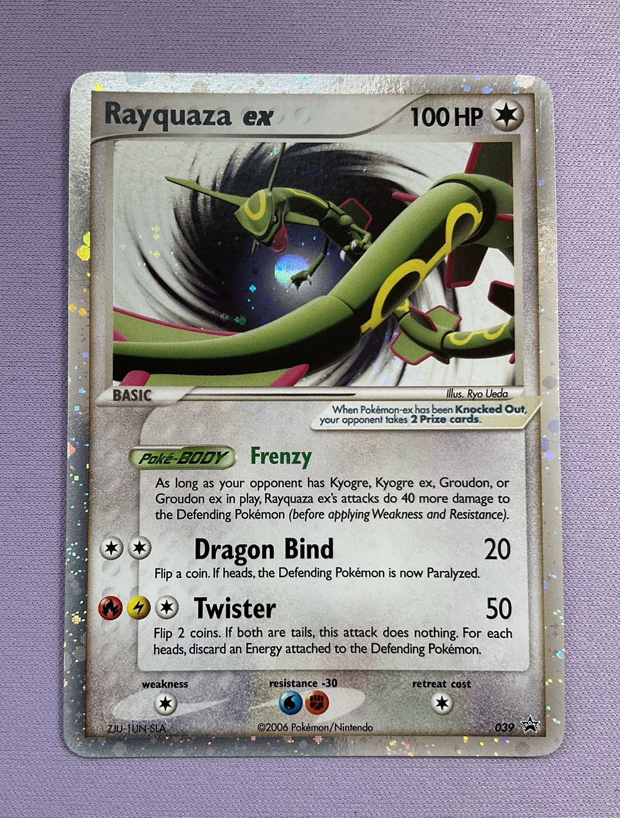 Pokemon Rayquaza ex Holo Black Star Promo 2006 #039, NM