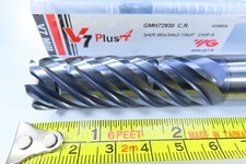 NEW 3/4" YG SOLID CARBIDE 6 FLUTE  LONG 5" LENGTH ROUGHING CHIPBREAKER ROUGHER