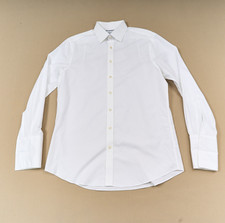 Charles Tyrwhitt White Dress Shirt Mens 16.5 35 Slim Fit Non Iron French Cuffs