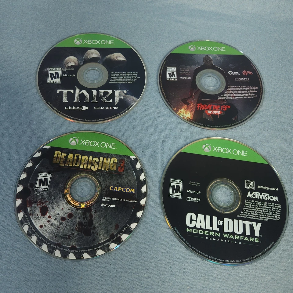 Lot 4 Xbox One Games Thief, Friday the 13th, Dead Rising 3, C.O.D Modern Warfare - Image 2 of 4