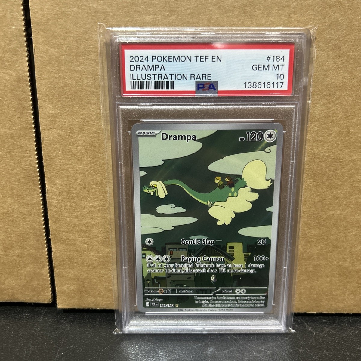 2024 POKEMON TEF EN-TEMPORAL FORCES ILLUSTRATION RARE #184 DRAMPA