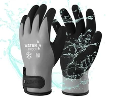 Waterproof Winter Work Gloves for Men  Women, Thermal Insulated, Large