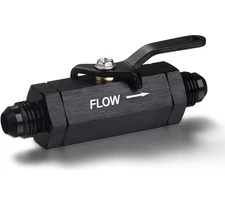6AN-10AN Aluminum Inline Fuel Shut Off Valve Flow Control Cut Off w/Cable Lever