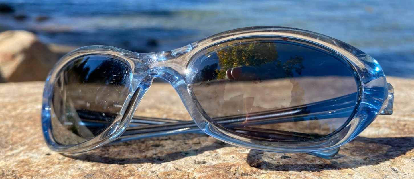 Nike Furi R. Sunglasses- Translucent Crystal Blue… - image 9