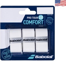 High-Performance Pro Tour 2.0 White Overgrip 3-Pack for Ultimate Control
