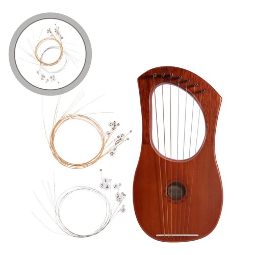 16 Pcs Lyre String Replacement Strings Set Instrument Accessory Parts ...