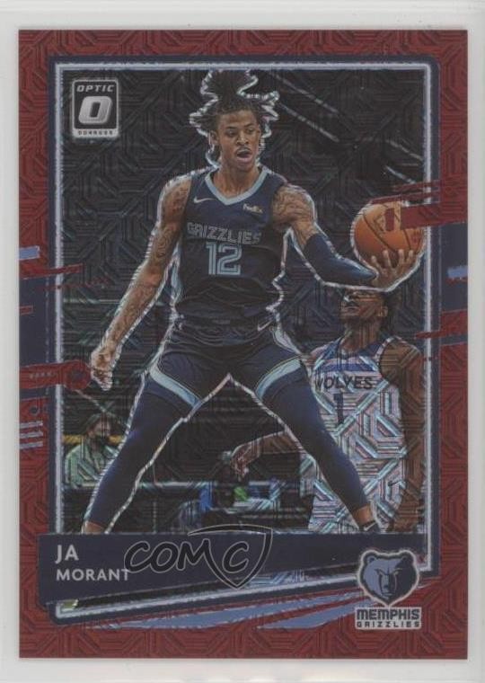 2020-21 Panini Donruss Optic Choice Red Prizm 22/88 Ja Morant #117 rf2