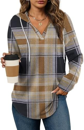 Oversized Pullover Hoodie - Women's Long Sleeve Loose Fit Casual Sweatshirt