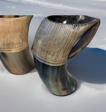 Viking Drinking Horn Mug 24oz Medieval Tankard Beer Cup Gift