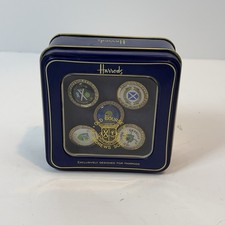 Harrods St Andrews Scotland Golf Ball Marker Set 5pc Tin
