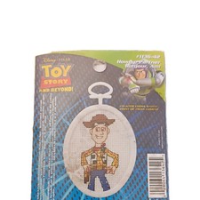Disney Janlynn Counted Cross Stitch Kit With Frame Woody Model 1136-42