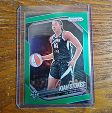 Panini 2025 Prizm WNBA Kiah Stokes #58 Las Vegas Aces Green Prizm