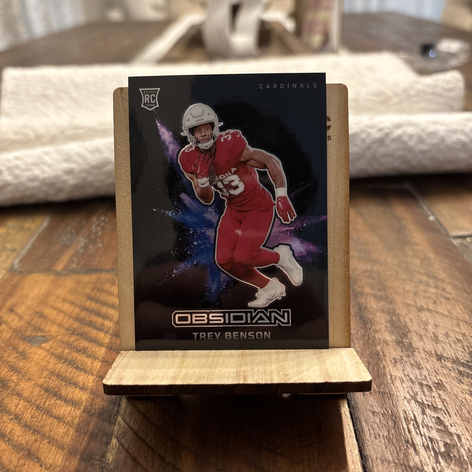 2024 Panini Black Color  Blast Obsidian Trey Benson RC #15