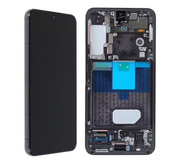 Original Samsung Galaxy S22 S901B Amoled Display Touchscreen Rahmen Schwarz-image