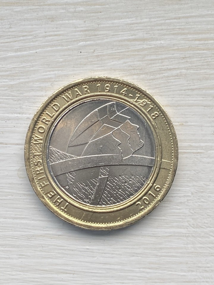 2 The First World War 2 Pound Coin 2016 Rare From Circulation Grade 2-the-first-world-war-2-pound-coin-2016-rare-from-circulation-grade