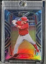 2021 Panini Select Mike Trout Diamond Level Prizm Cosmic Haze Refractor #248 SSP