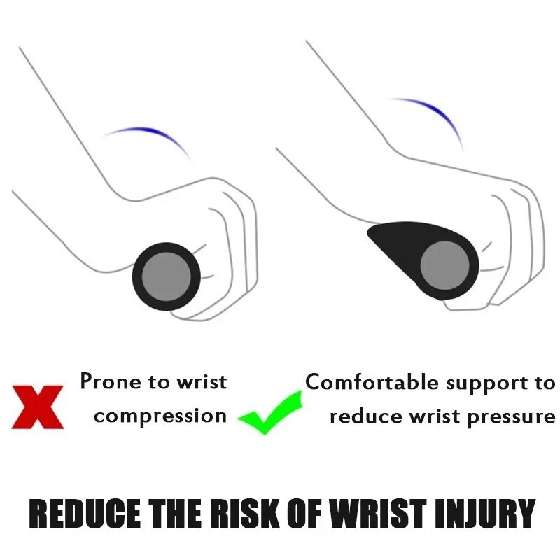 Guidão ergonômico de borracha para bicicleta de montanha MTB trava de ciclismo - Imagem 3 de 4