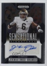 2025 Prizm Draft Picks Sensational Signatures Jeremiah Owusu-Koramoah Auto 1m6p