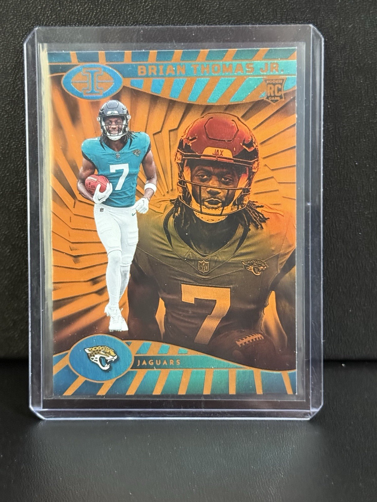 2024 Panini Illusions - Brian Thomas Jr. #41 Trophy Collection Orange (RC)