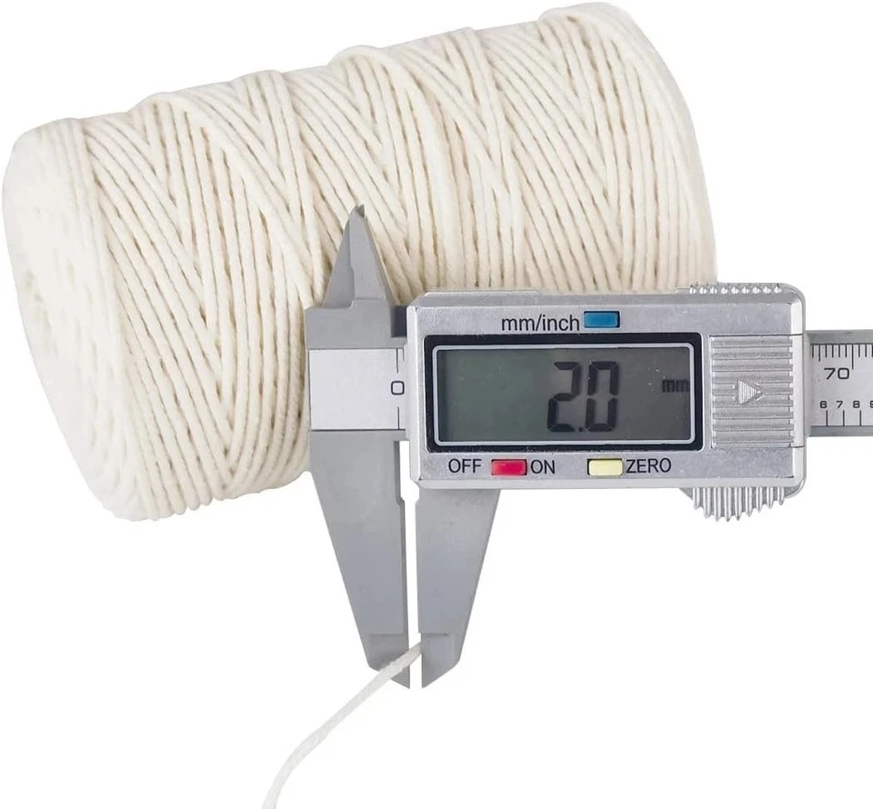 Cuerda de cuerda de carnicero de algodón 500 pies 2 mm para cocinar alimentos seguros C Foto 3 de 4