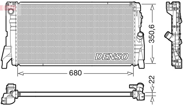 Denso MotorküHler WasserküHler DRM05118 FüR Mini F55 F56 Cooper One First-image
