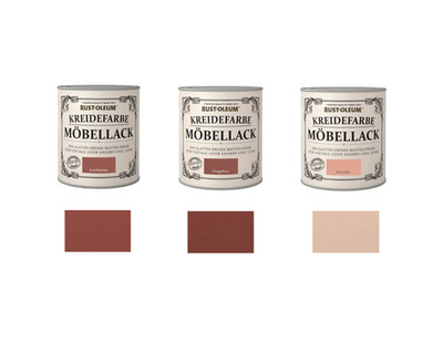Möbellack Kreidefarbe 750ml HoheDeckkraft Wasserbasis Farbwahl Rust-Oleum B-WARE