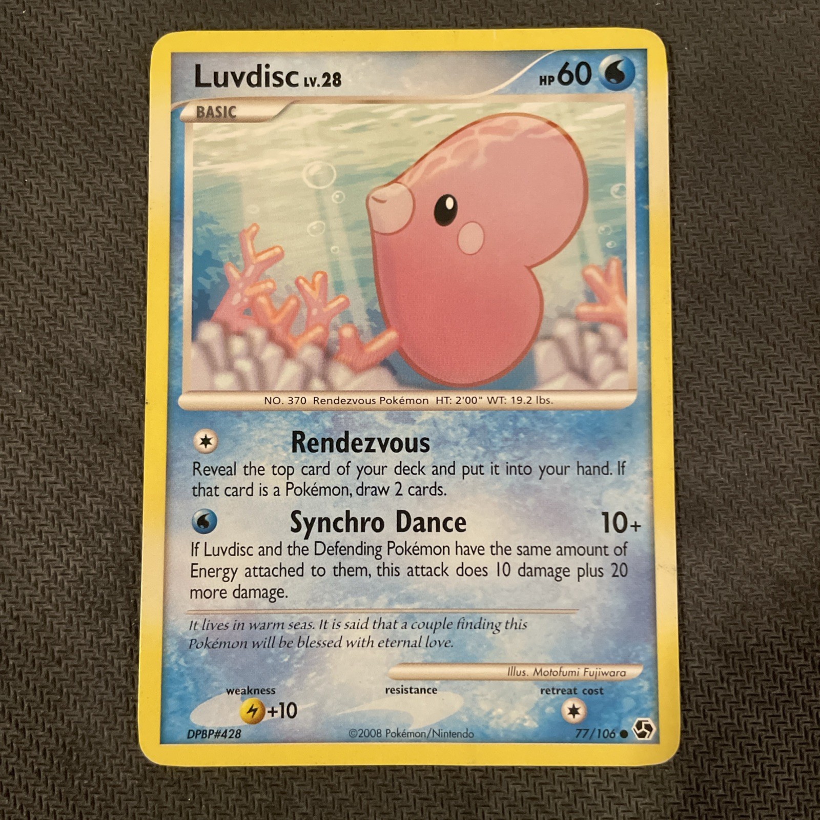 Luvdisc 77/106 Pokemon Great Encounters Common 2008 LP