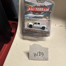 Greenlight All-Terrain 2017 Chevrolet Silverado Rally 2 White Black stripes 1/64