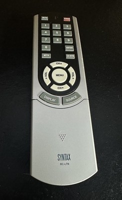 Syntax RC-LTN TV Remote NO BATTERIES