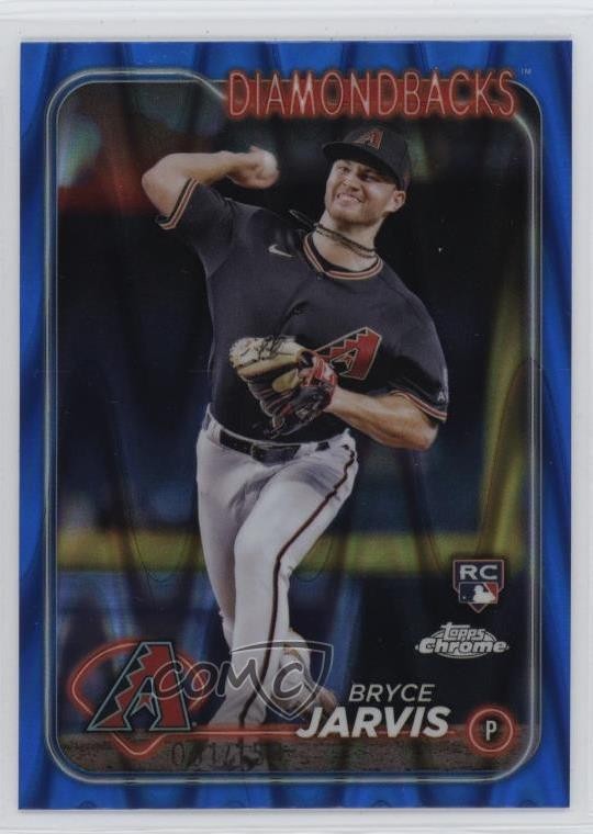 2024 Topps Chrome Blue RayWave Refractor /150 Bryce Jarvis #75 Rookie RC