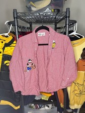 Vintage 1992 Acme Kids Looney Tunes Tweety  Sylvester Embroidered Shirt Size S