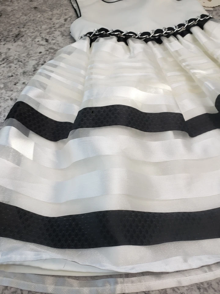 American Princess 2T Toddler Cream With Black Detailing Dress Special Occasion - Image 2 of 4