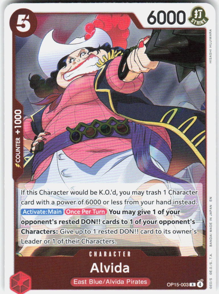 Alvida Foil OP15-003 Adventure on Kami's Island One Piece | eBay