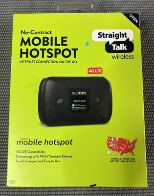 Straight Talk Mobile Hotspot 4G LTE Wi-Fi Modem Black