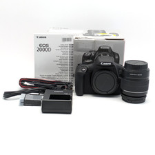 Canon EOS 2000D EF-S 18-55 III Kit Digital SLR 24.1MP AF Sensor Black 2728C002