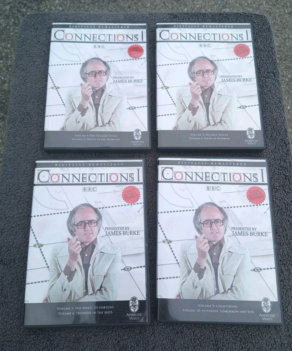 Lot 4 CONNECTIONS 1 BBC DVDs Volumes 1-2 3-4 5-6 9-10 James Burke