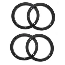 4PCS 6.5 inch Speaker Spacers,Car Door Speaker 17.5X17.5cm Black 6.5inches