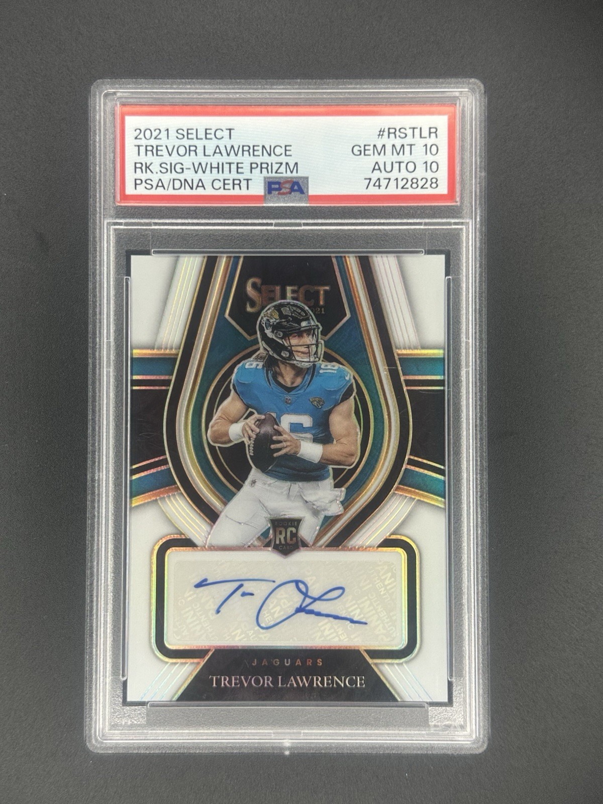 Trevor Lawrence Panini Select Rookie Signatures #RSTLR White