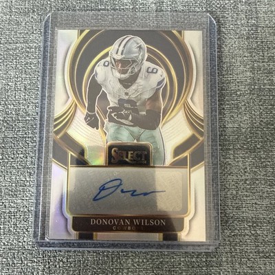 NFL 2025 Panini Select Donovan Wilson Auto Silver Prizm #SIP-DWN Dallas Cowboys
