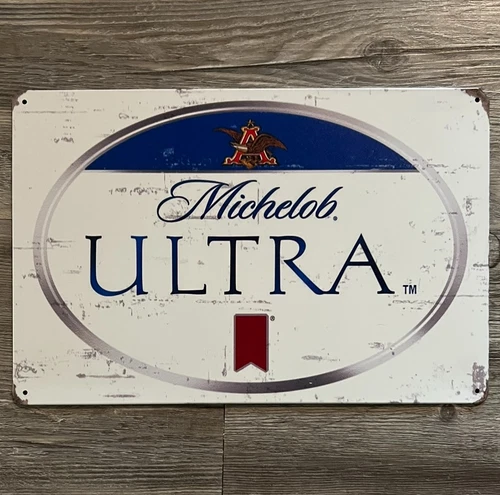 Michelob Ultra Beer 8 x 12 Vintage Novelty Metal Sign New!