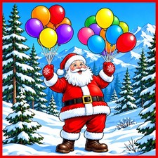 30 Custom Christmas Party Santa Personalized Address Labels