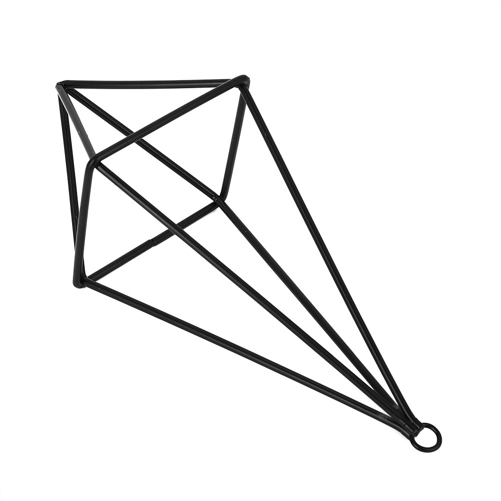 Air Plant Holder Quadrilateral Hanging Tillandsia Rack For Room Decor(Black) KRI